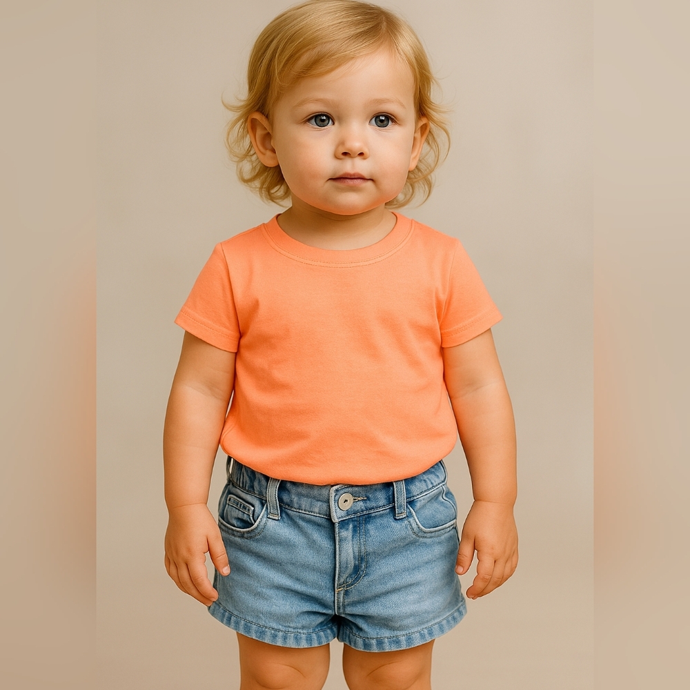 M8) The Children’s Place Girls Denim Shorts Size 18÷24m  Adjustable Waist